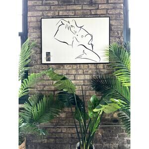 Ghost Couple Line Print